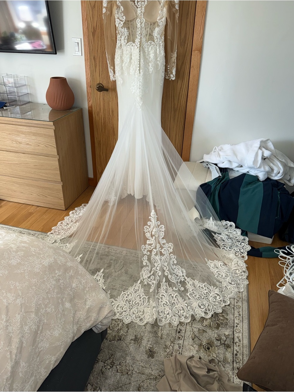 Elegant Lace Bridal Gown - Madeline Gardner